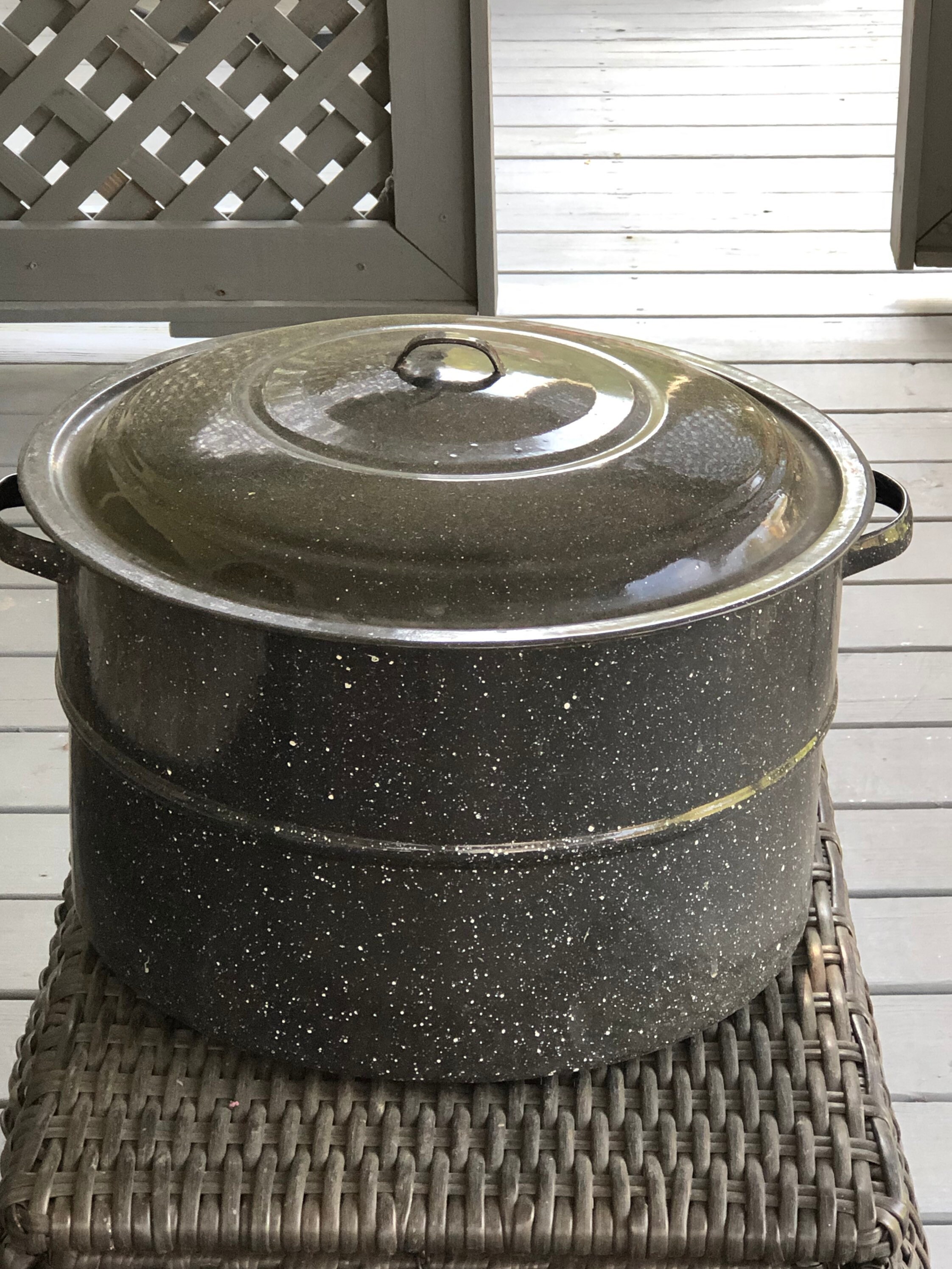 Graniteware Vintage Huge Farmhouse Canning Pot 16X9.5 Etsy