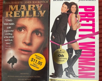 Julia Roberts VHS Tapes Pretty Woman and Mary Reilly Set 2