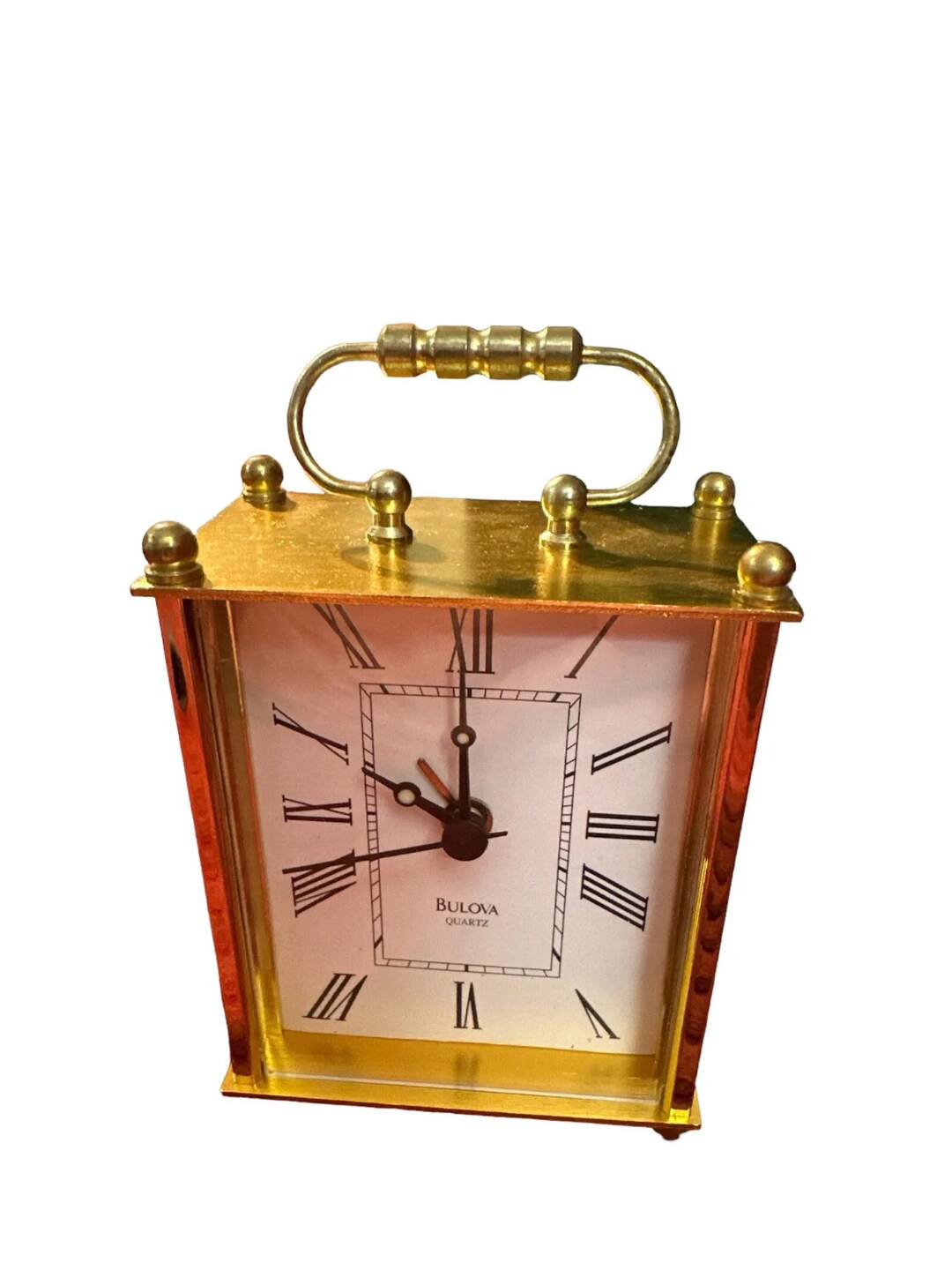 Vintage Bulova Quartz Desk Clock New in Box 3X2X3.5 Etsy