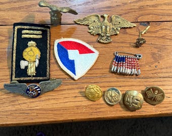 vintage Military collectible items
