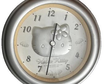 Sanrio hello Kitty wall clock vintage 1976 1999 collectible tested works
