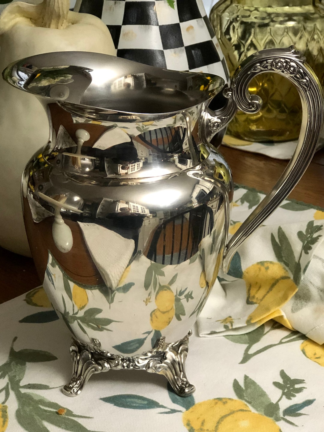 Silver Pitcher by Oneida 9X5.5 Etsy