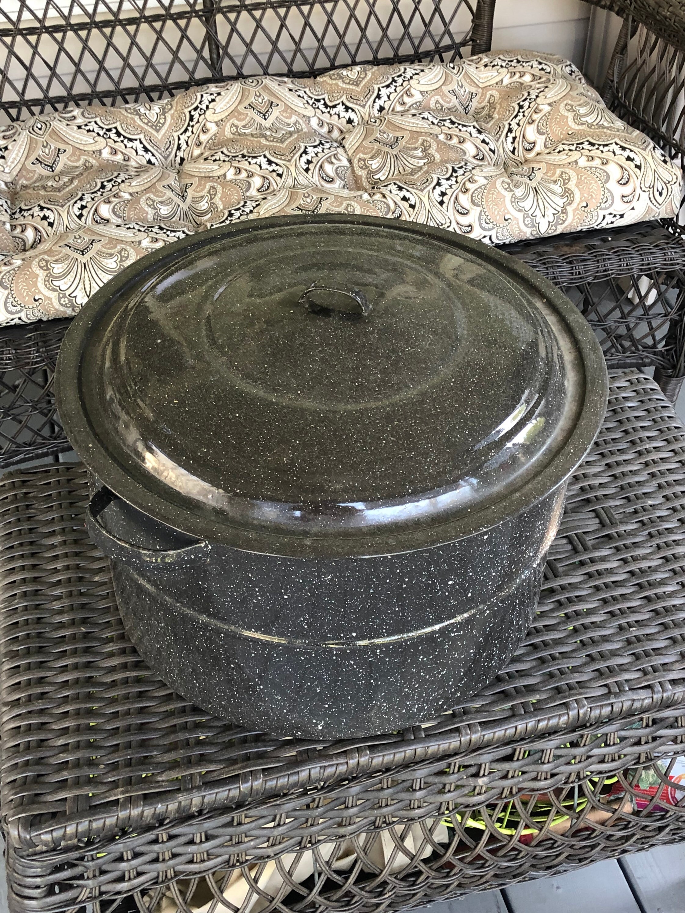 Graniteware Vintage Huge Farmhouse Canning Pot 16X9.5 Etsy