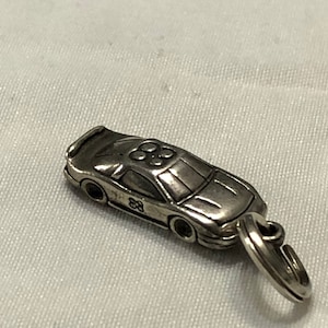 Dale Jarrett charm NASCAR charm sterling silver