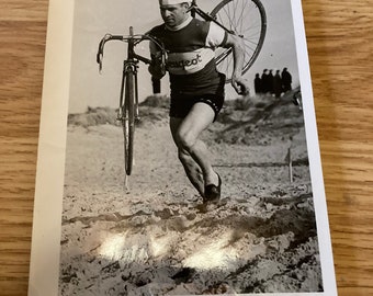 Original 1950s Cyclocross Photograph 4x6 Bicycle Empemera Peugeot