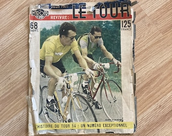 1954 Le Tour  Bicycle Magazine Louison Bobet and Ferdinand Kubler