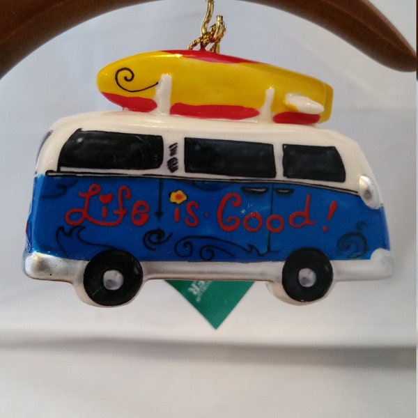 VW Camper Van Christmas Ornament Volkswagon Bus