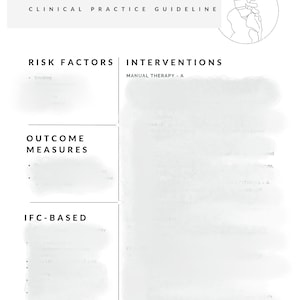Lumbar Spine Clinical Practice Guideline Study Guide, Physical Therapy Study Guide, Lumbar CPG, NPTE Study, OCS Study, Cheat Sheet, Ocs Prep