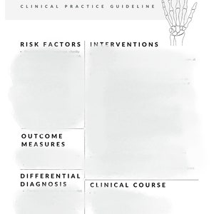 Carpal Tunnel Clinical Practice Guideline Study Guide, Physical Therapy Study Guide, CPG, NPTE Study, OCS Study, Cheat Sheet, Ocs Prep