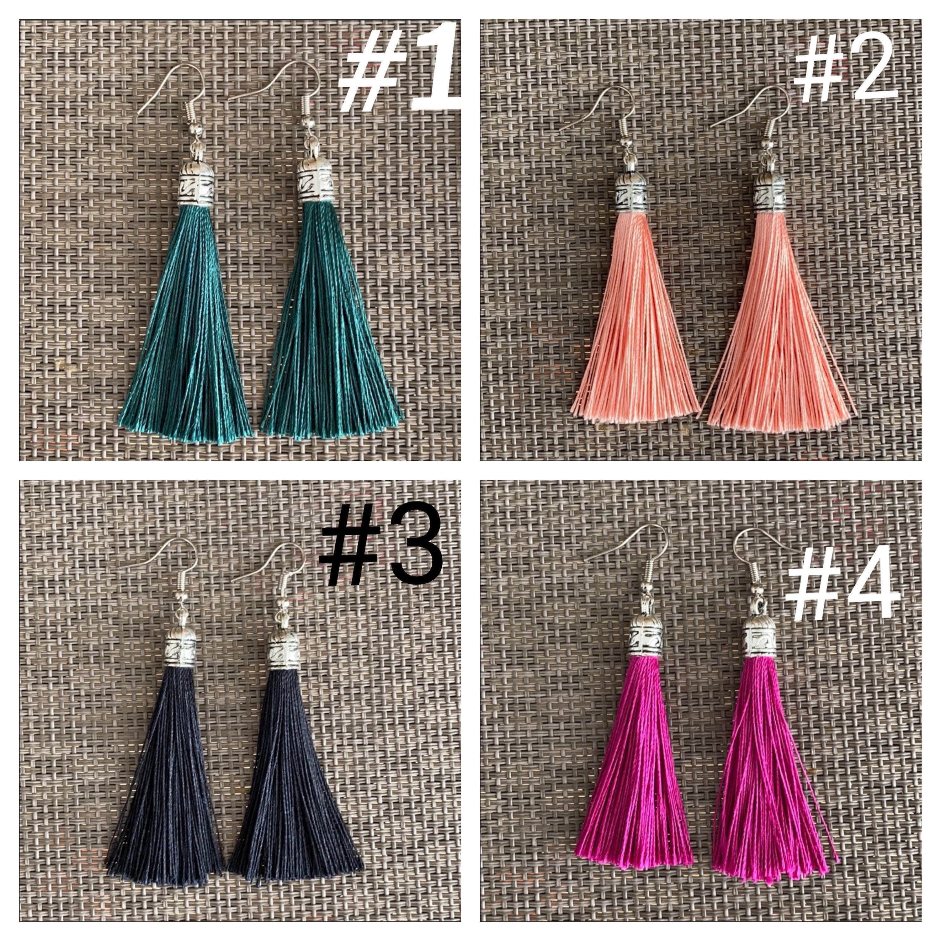 Tassel Earrings Drop Earrings Etsy