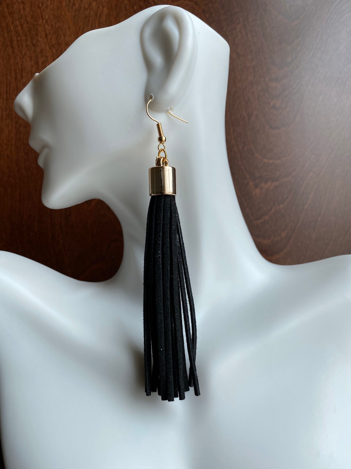 Suede tassel earrings Clearance