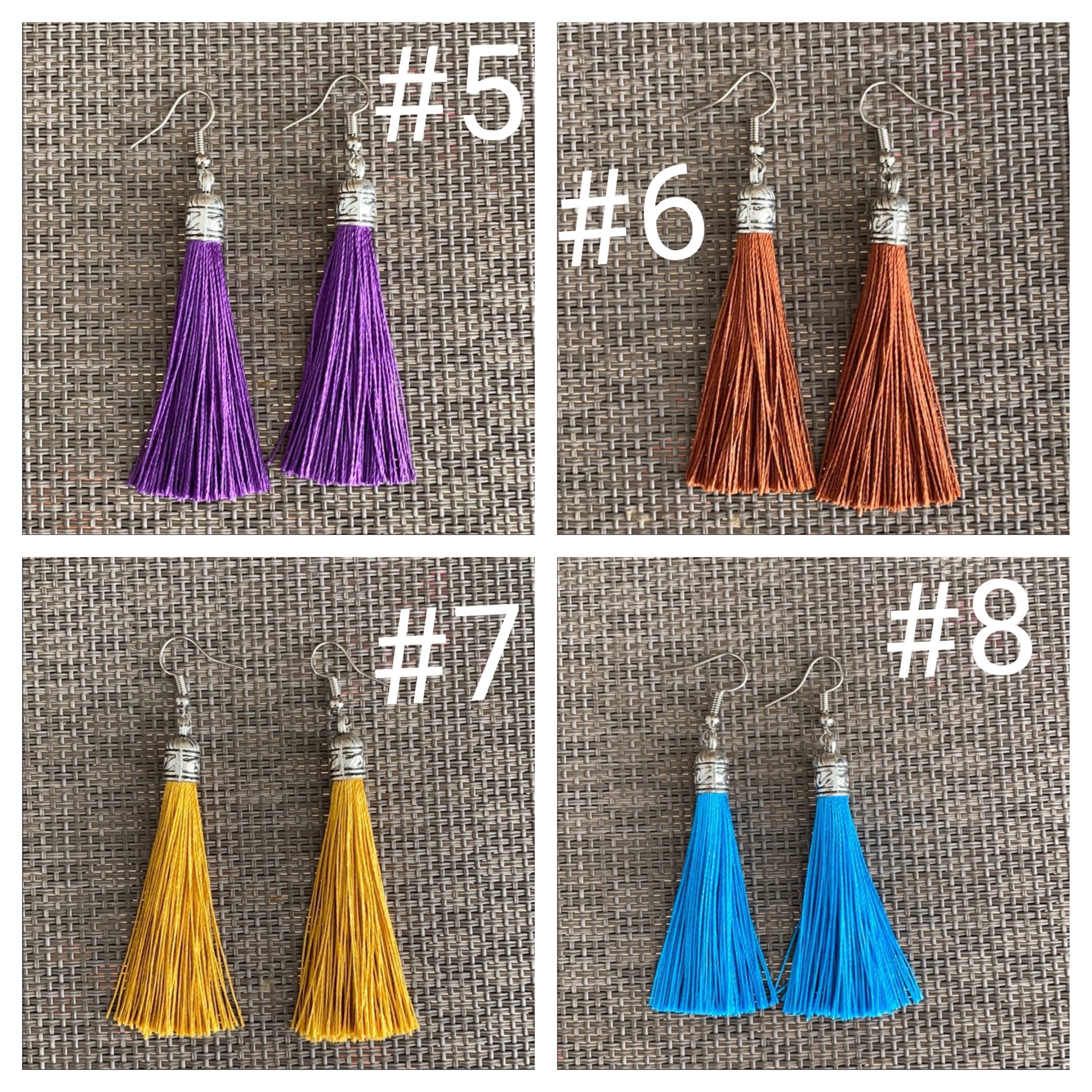 Tassel Earrings Drop Earrings Etsy