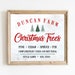 Personalized Christmas Tree Farm Sign Printable Christmas - Etsy