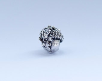 Moondrops Silver Solid 925 Sterling Silver Spooky Bats Charm With Lobster Clasp