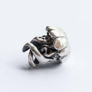 Yugen "Jellyfish" - Beauty goes far deeper than most people dare to swim - Silver charm bead for european bracelet