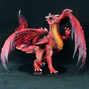 Gargantuan Red Dragon- Pathfinder Deep Cuts- Hand-Painted