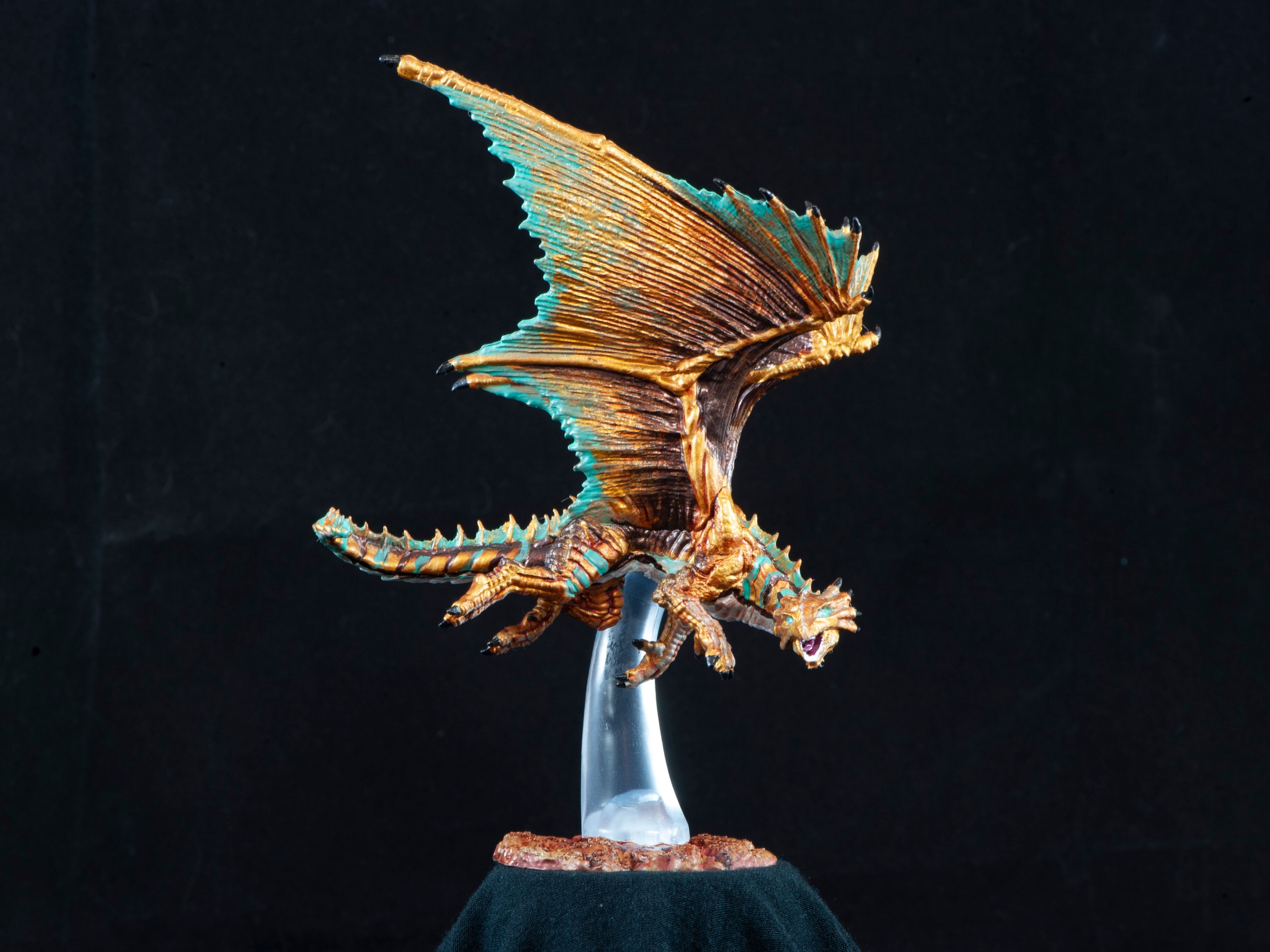 Young Bronze Dragon Nolzur's Hand Painted Etsy