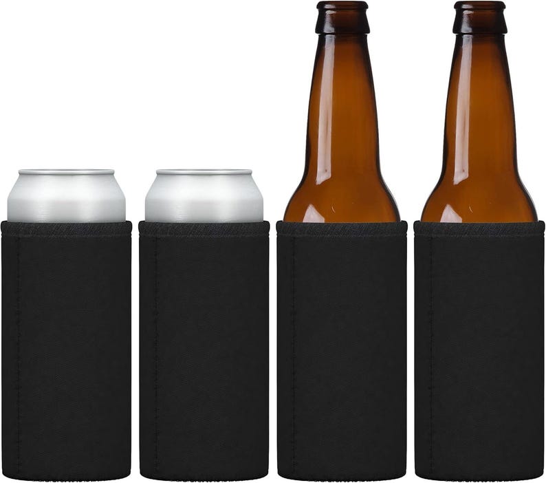 Custom Neoprene Bottle Cooler with Zipper/Custom Beer Cooler Drink Beer/Personalized Bottle Hugger/Party Favors/Beer Cooler/Wedding Favors image 8