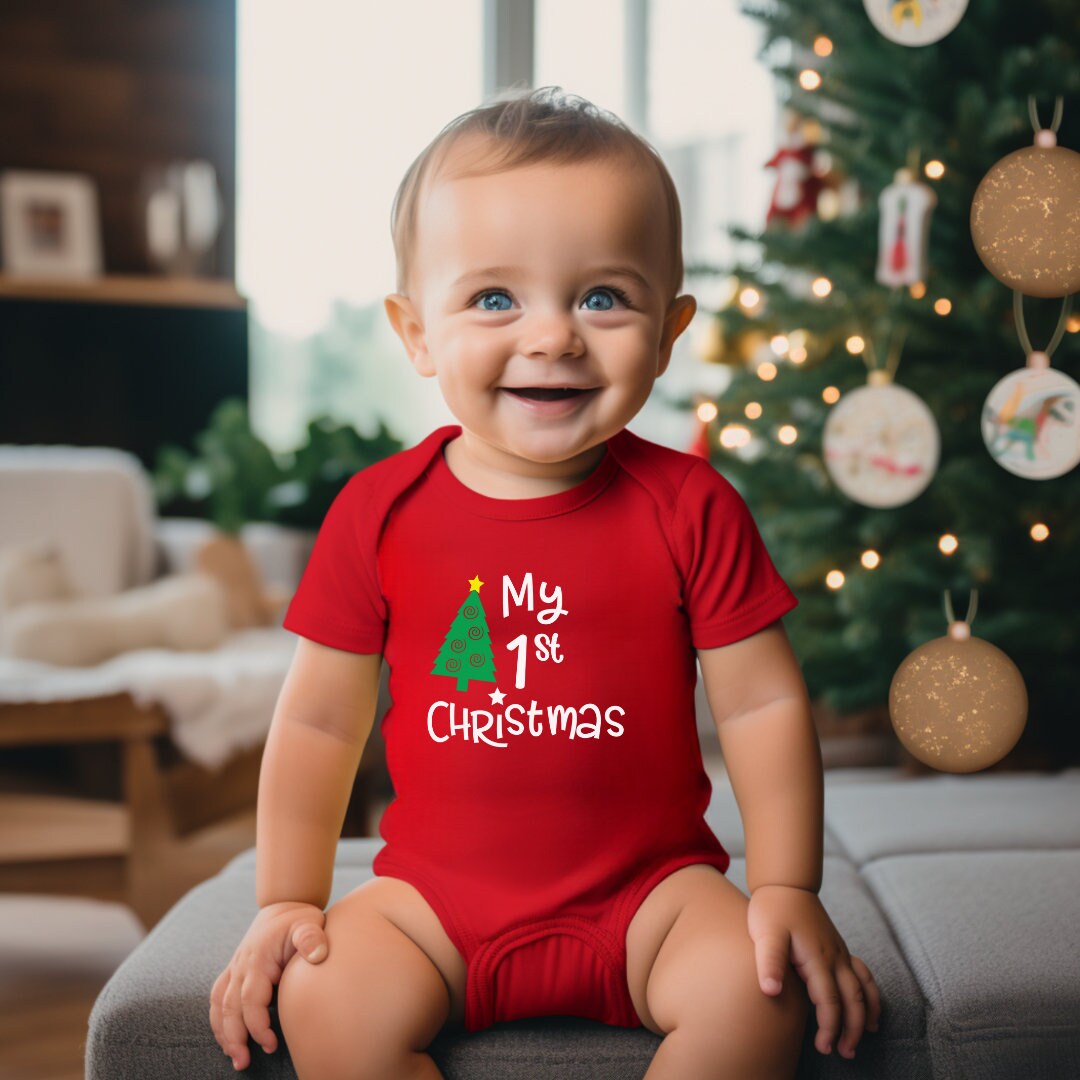Christmas Onesie, Baby Boy Christmas Outfit, Baby Congratulations Gift