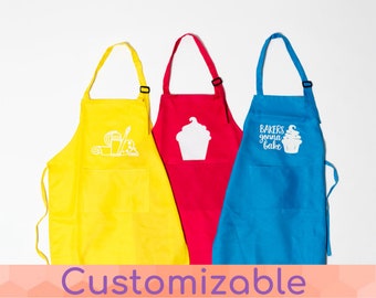 Customized Kids Apron - Kids Art Apron -  Kids  Baking Apron - Kids Cook Gifts - Child Baking Gift - Child Baker - Kids Art Gift