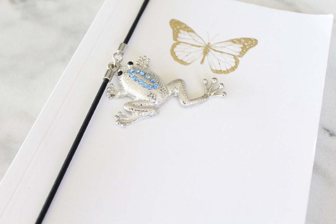 Frog Bookmark Toad Bookmark Bookmarks Rhinestone Bookmark | Etsy