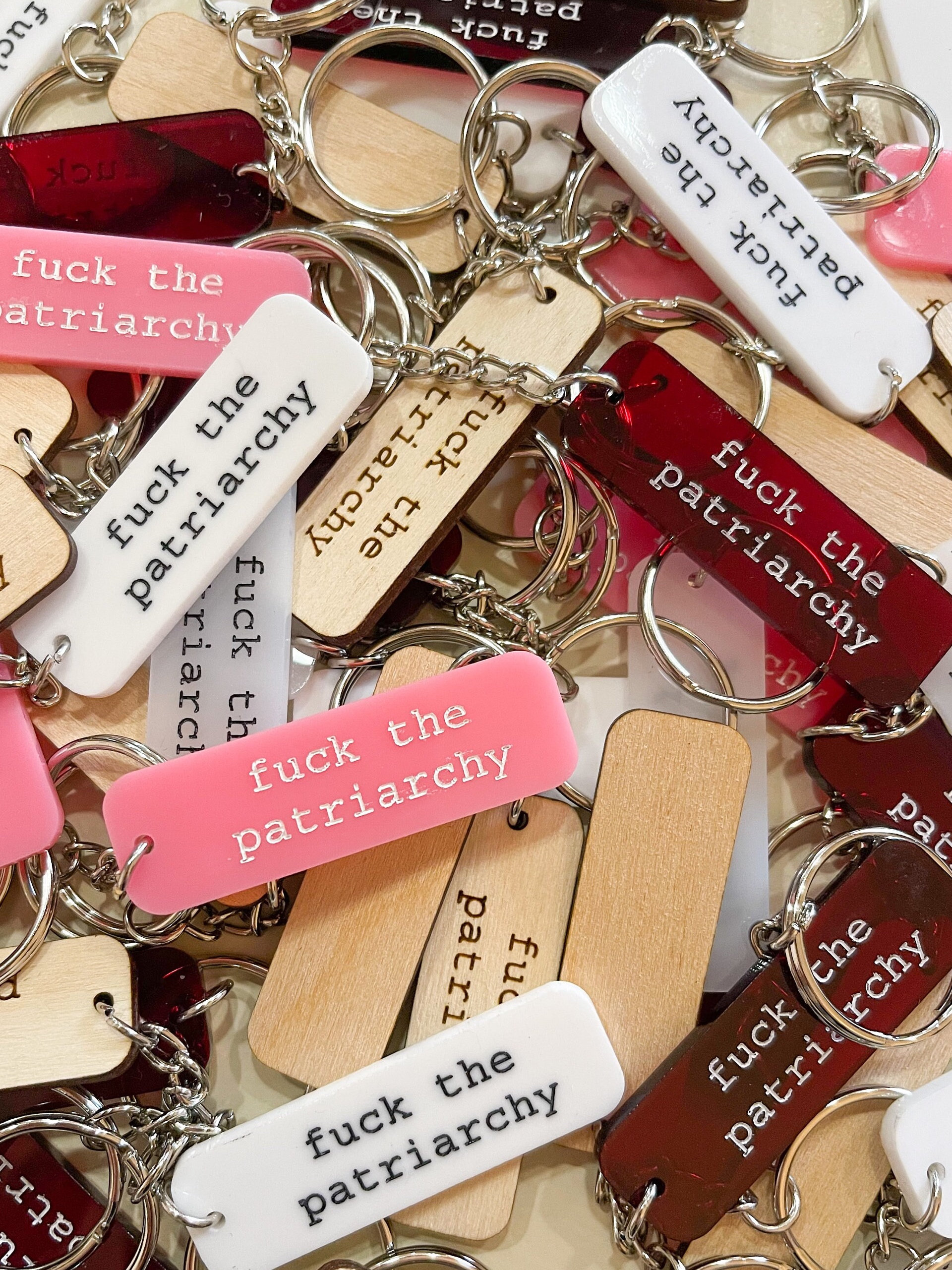 Taylor Swift Fuck the Patriarchy keychain