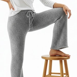 Knitted Pants Pattern | Easy Knitting Pattern Women's Comfy Pants, Stretchy Trousers | Instant PDF Download