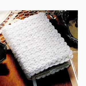 Vintage Crochet Pattern Bible Cover | Gorgeous Crochet Pattern Book Cover Instant PDF Download