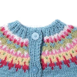 PDF Pattern Fair Isle CARDIGAN For Mom & Me | Women, Little Girl Vintage Knitting Pattern Instant Download