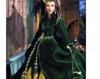 gone with the wind green velvet dress Scarlett OHara "Green Velvet Dress" Gone With The Wind Porcelain Figurine COA