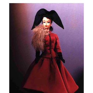 11.5 Inch Doll Clothes Elegant Dress & Accessories | Fashion Dolls Sewing Pattern | FAB. Japanese Pattern PDF Download