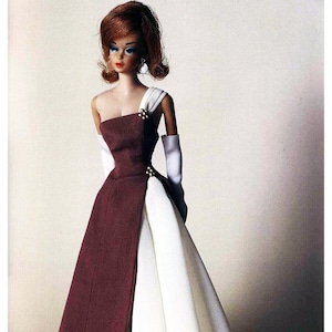 11,5" Vestiti per bambole, Abito da sera / Abito da festa per bambole alla moda GORGEOUS Facile modello di cucito giapponese Download PDF