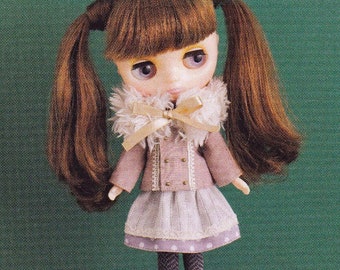 Middie Blythe Doll Clothes Dress & Jacket | Vintage Japanese Pattern Cutest Instant PDF Download