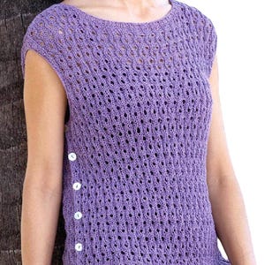 Women's Tunic Sweater S-3X | Long Tank Top Knitting Pattern | Instant Digital Download
