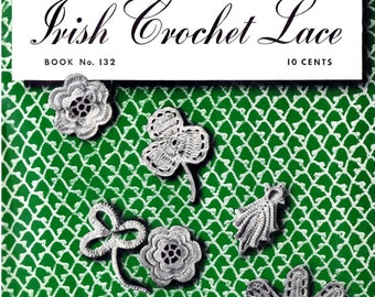 1930s Irish Lace Crochet Book Instant PDF Download | Pattern eBook With Timeless Designs