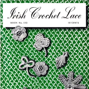 1930s Irish Lace Crochet Book Instant PDF Download | Pattern eBook With Timeless Designs