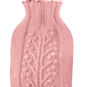 Hot Water Bottle Cover Cozy Knitting Pattern For Nature Lovers | Knitted Handmade Gifts. DIY | Winter Crafts | Instant PDF Download.