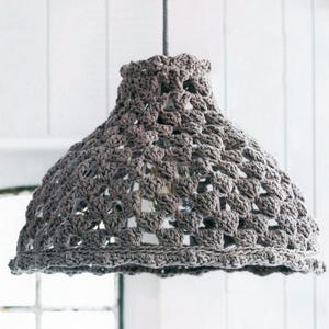 GORGEOUS Crochet Lampshade Pattern | Easy Crochet Pattern | Vintage Crocheted Chandelier Lamp Pattern PDF Download.