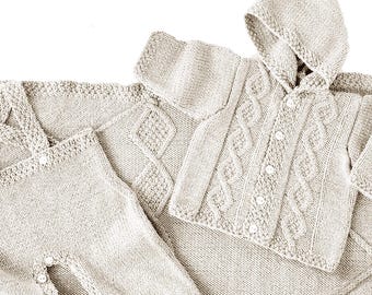 Knitting Patterns Set 2 In 1, Knitting Pattern Baby Romper, Baby Hat, Patterns In English - Foto 5