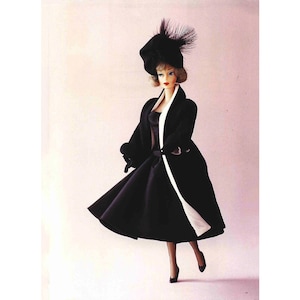 11.5 Inch Doll Clothes, STUNNING Coat & Hat | FAB Vintage Japanese Sewing Pattern For Fashion Dolls Instant PDF Download