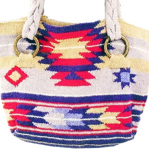 PDF Schnittmuster Westerntasche Weekender | Boho Tasche | Große Einkaufstasche | Vintage Strickmuster Sofort Download