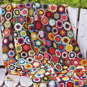 Crochet Blanket Pattern | Easy Crochet Pattern Granny Square | Digital Download