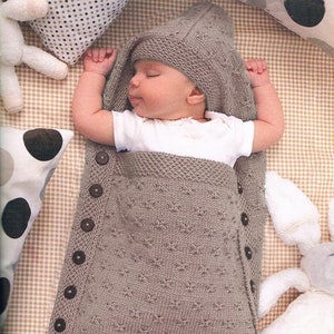 Baby Cocoon Knitting Pattern Baby Sleeping Bag Baby Blanket PDF Instant Download Almost Free Etsy