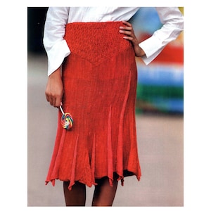 STUNNING Midi Skirt | Vintage Knitting Pattern 1 Skirt, 3 Variations | Instant PDF Download