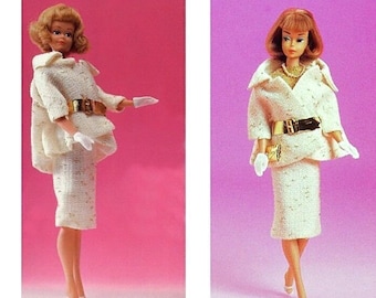 11.5" Inch Doll Clothes | Sewing Pattern For Fashion Dolls, Elegant Jacket & Skirt | PDF Download