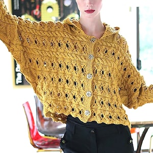 Loose Knit Cardigan Etsy UK