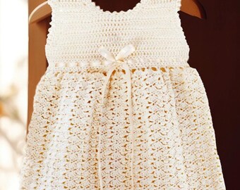 Baby Dress | Easy Crochet Pattern | Crochet Dress Baby 0 to 24 mo. | DIY Newborn Girl Gift | Instant PDF Download