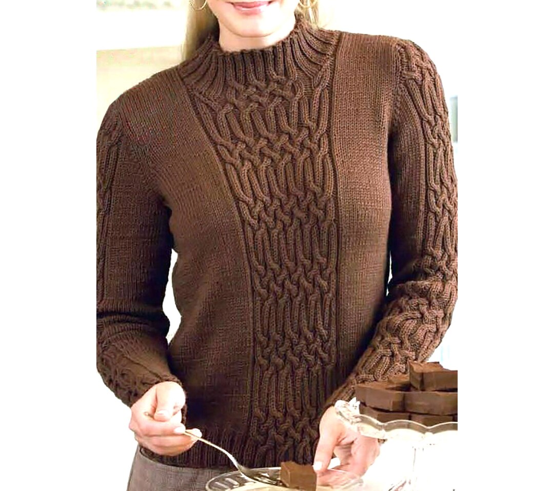 PDF Pattern Aran Sweater | Cable Knit Sweater Women | Irish Celtic ...