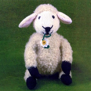 Cutest Knitted Lamb Plush Toy PDF Pattern. Lamb Knitting Pattern. Soft Toys Lambs Sheep. Vintage DIY Toy.