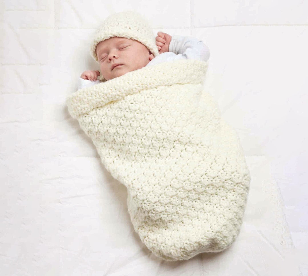 Baby Cocoon | Easy Crochet Pattern Baby Sleep Sack 0 to 3 Mo. | Newborn ...